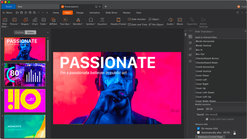 create a photo album in powerpoint for mac